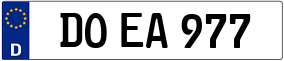 Trailer License Plate